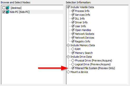 screenshot of Forensic Toolkit (FTK)